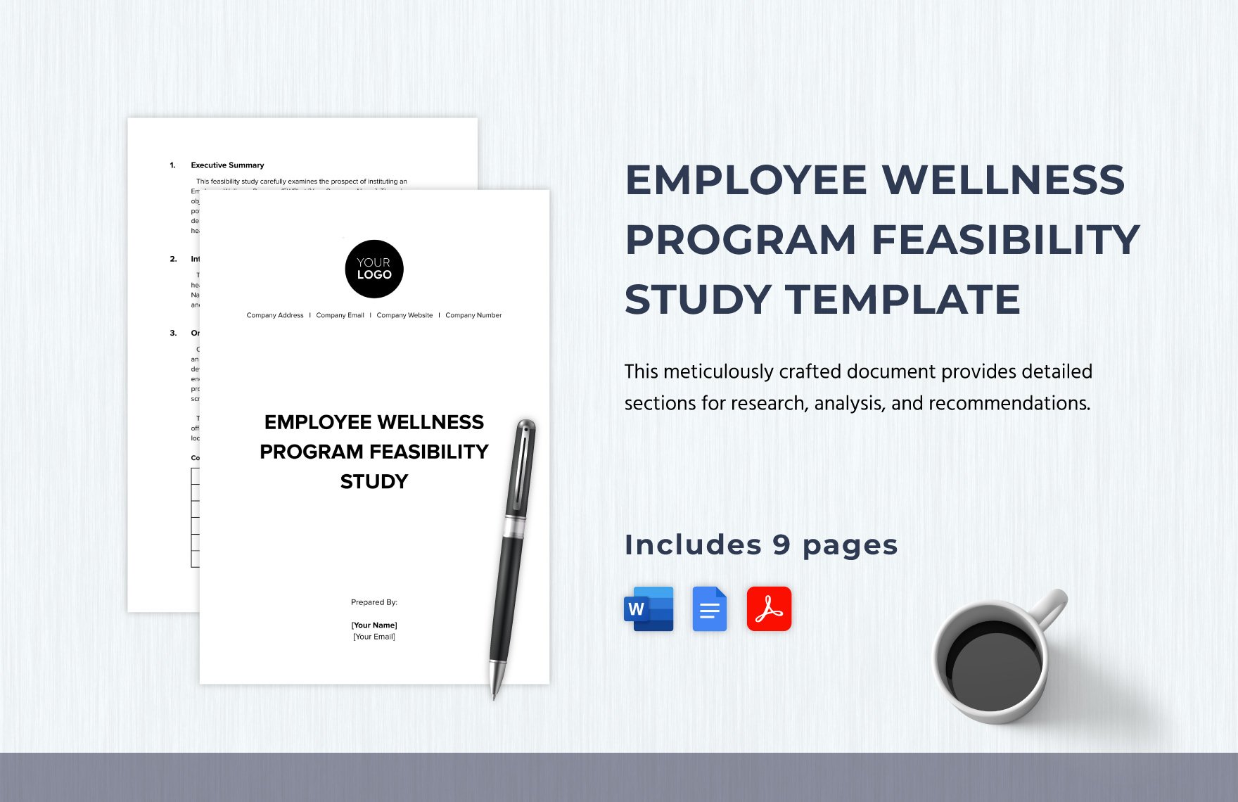 Employee Wellness Program Feasibility Study Template