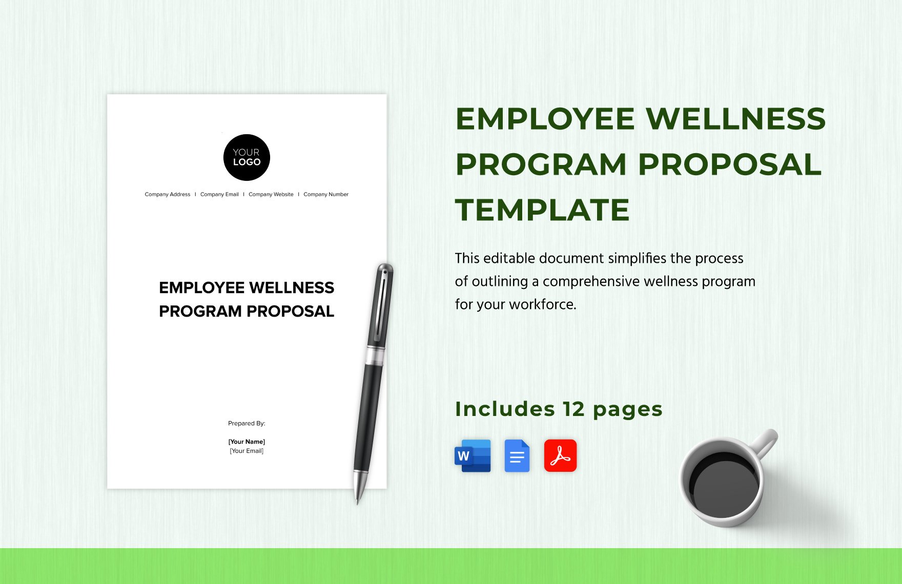 Employee Wellness Program Proposal Template