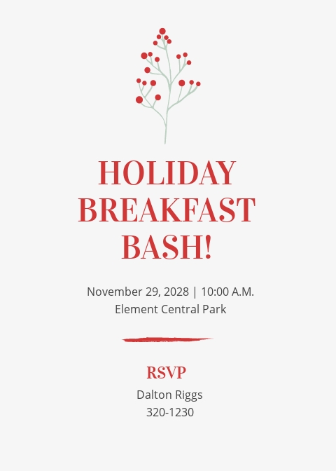 13+ FREE Holiday Invitation Templates [Customize & Download] | Template.net