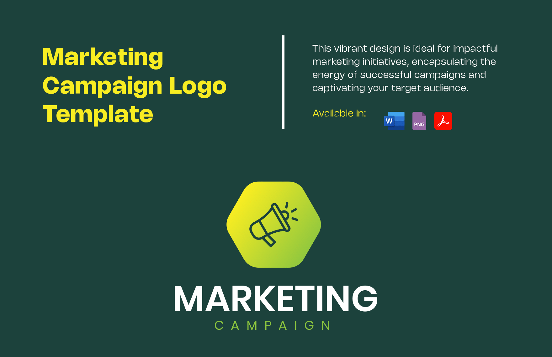 Marketing Campaign Logo Template
