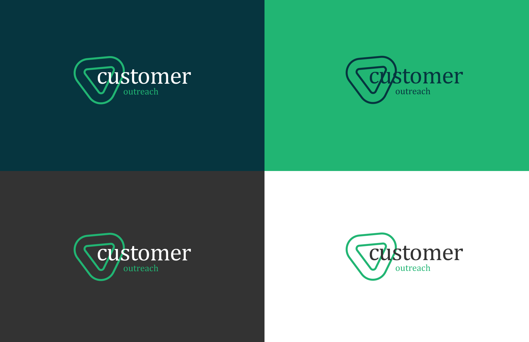 Customer Outreach Logo Template