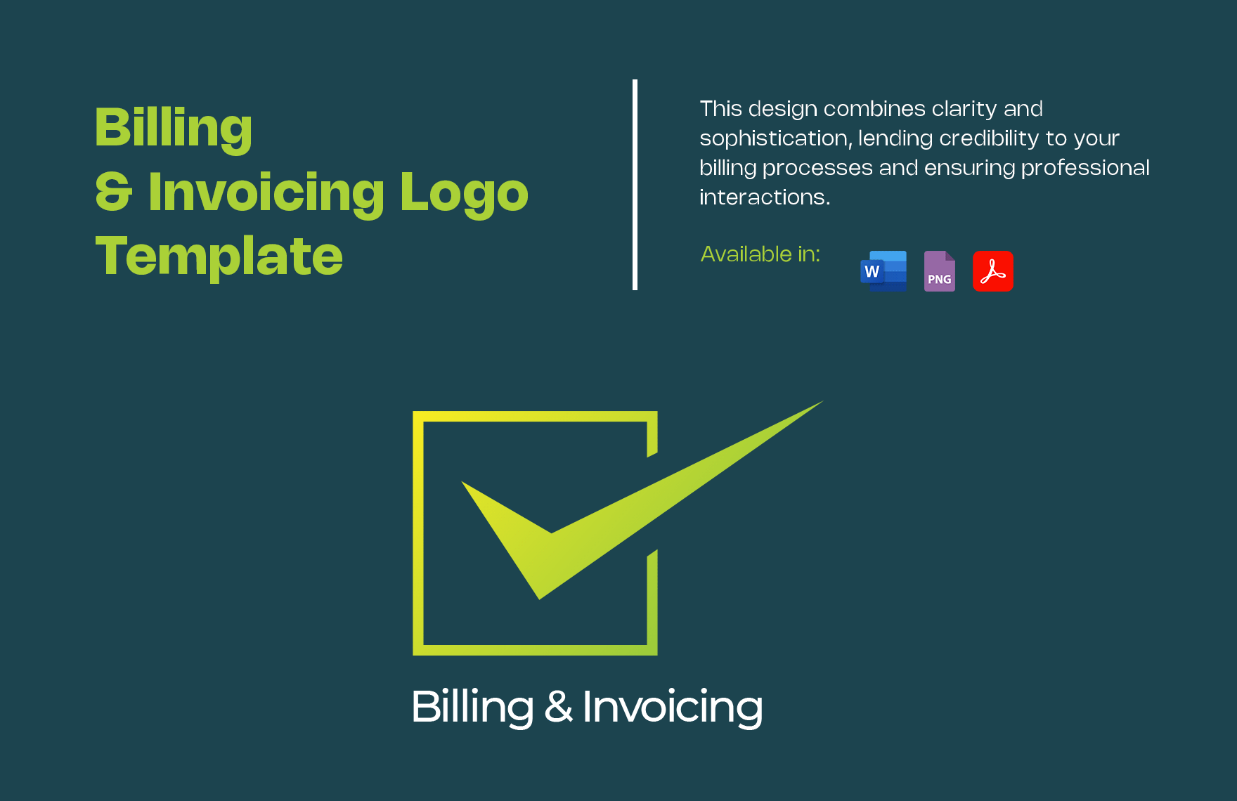 Billing and Invoicing Logo Template in PNG, PDF, Word - Download | Template.net