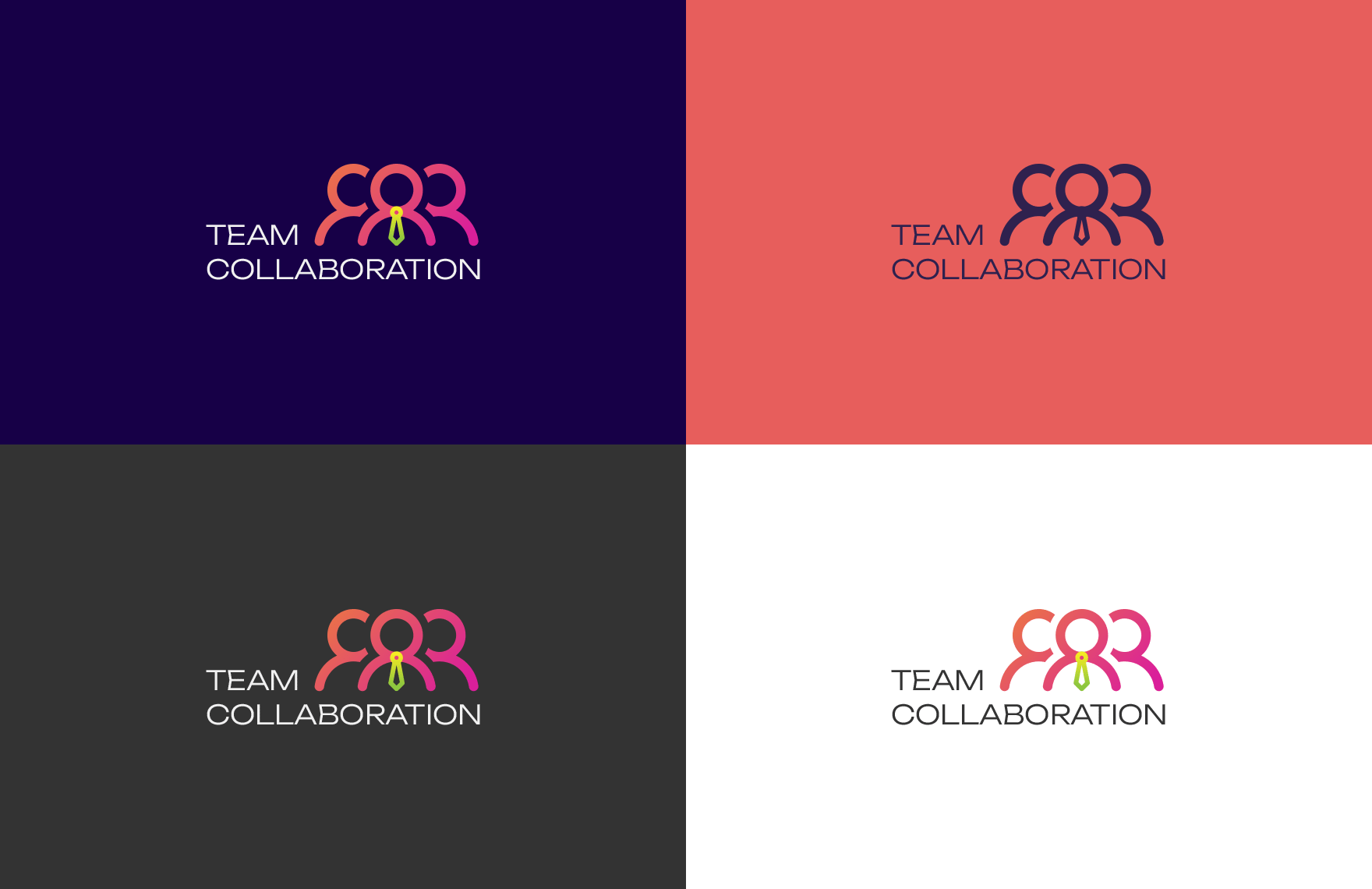Team Collaboration Logo Template