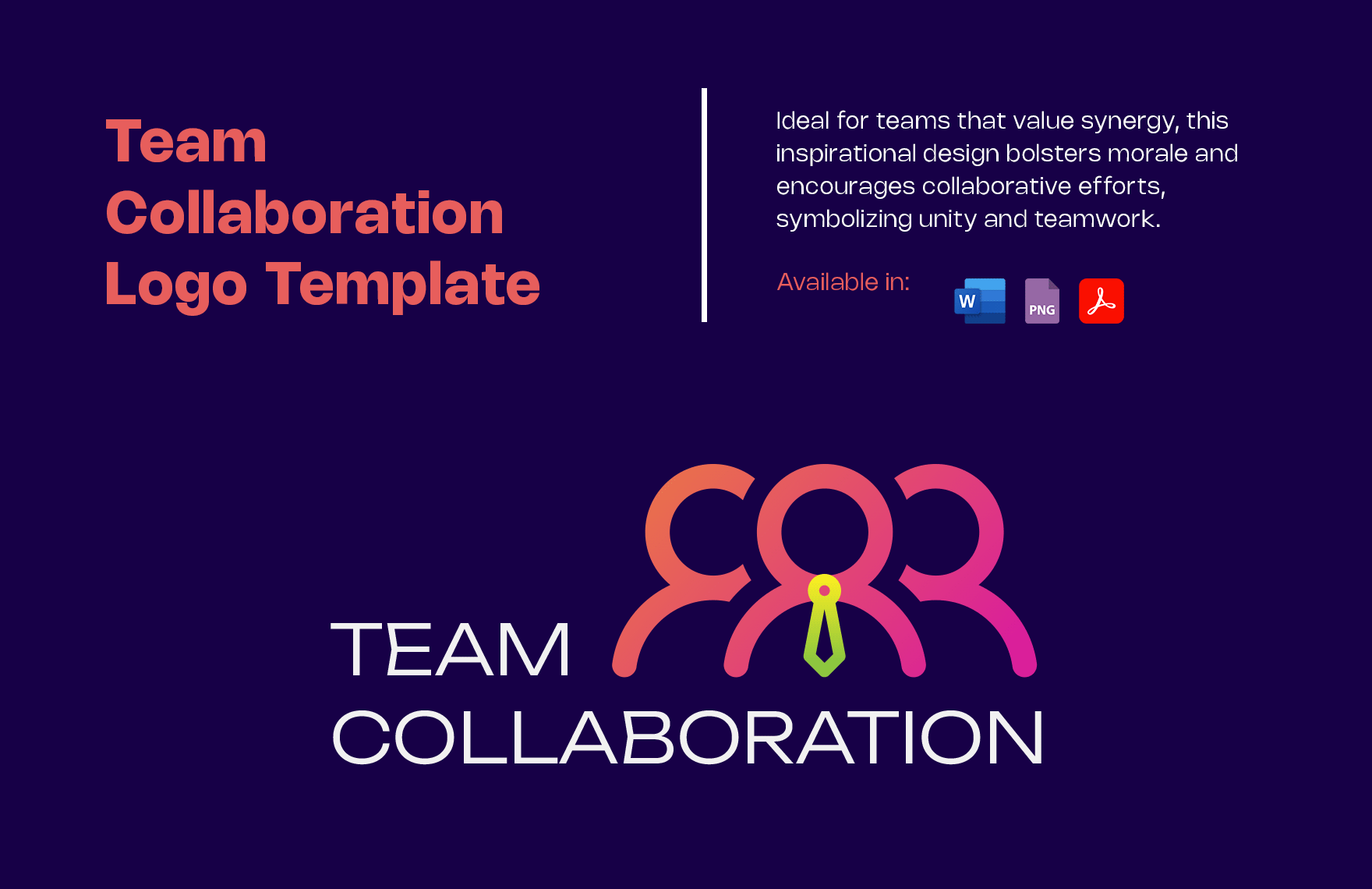 Team Collaboration Logo Template