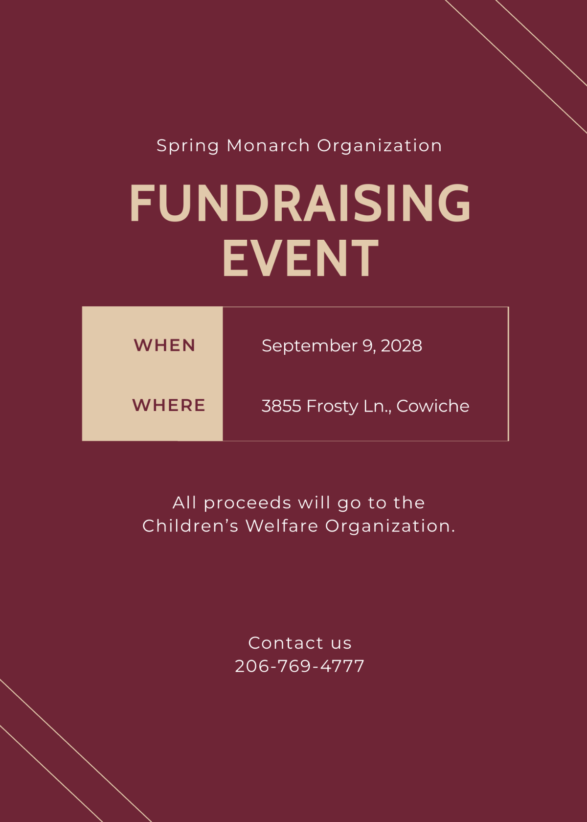 Fundraiser Invitation Template