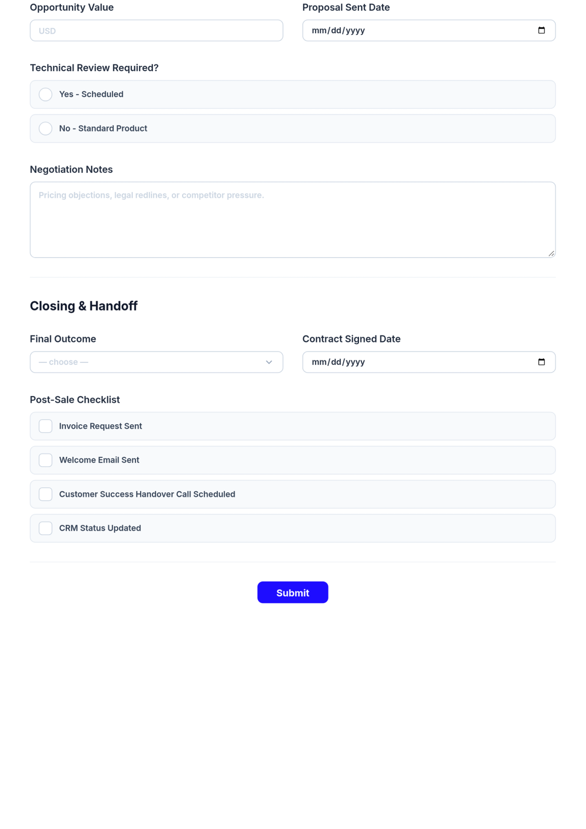 Free Sales Process Checklist Template & AI Maker Free Sales Process Checklist Template & AI Maker