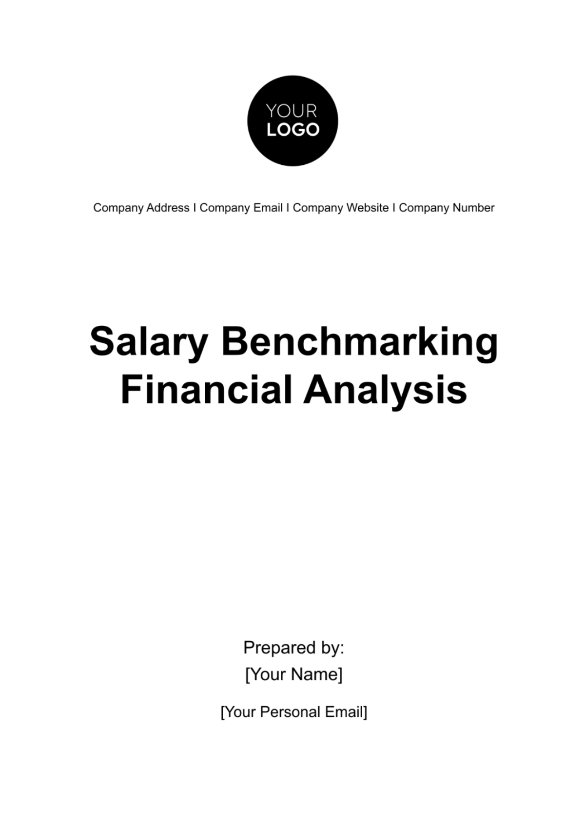 Salary Benchmarking Financial Analysis HR Template