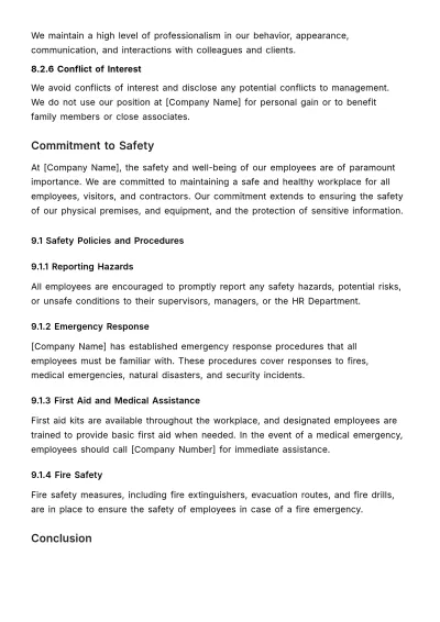 Free New Hire Policy & Procedure HR Template to Edit Online