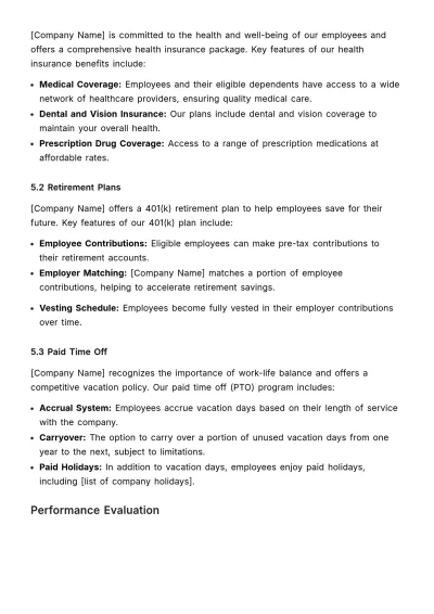 Free New Hire Policy & Procedure HR Template to Edit Online