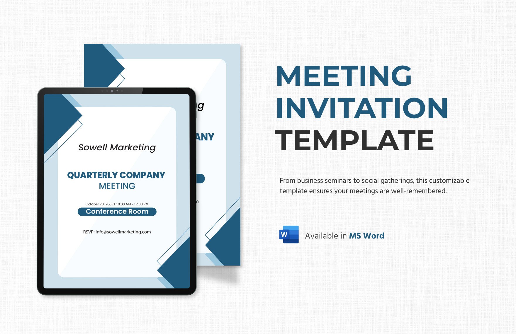 Meeting Invitation Template