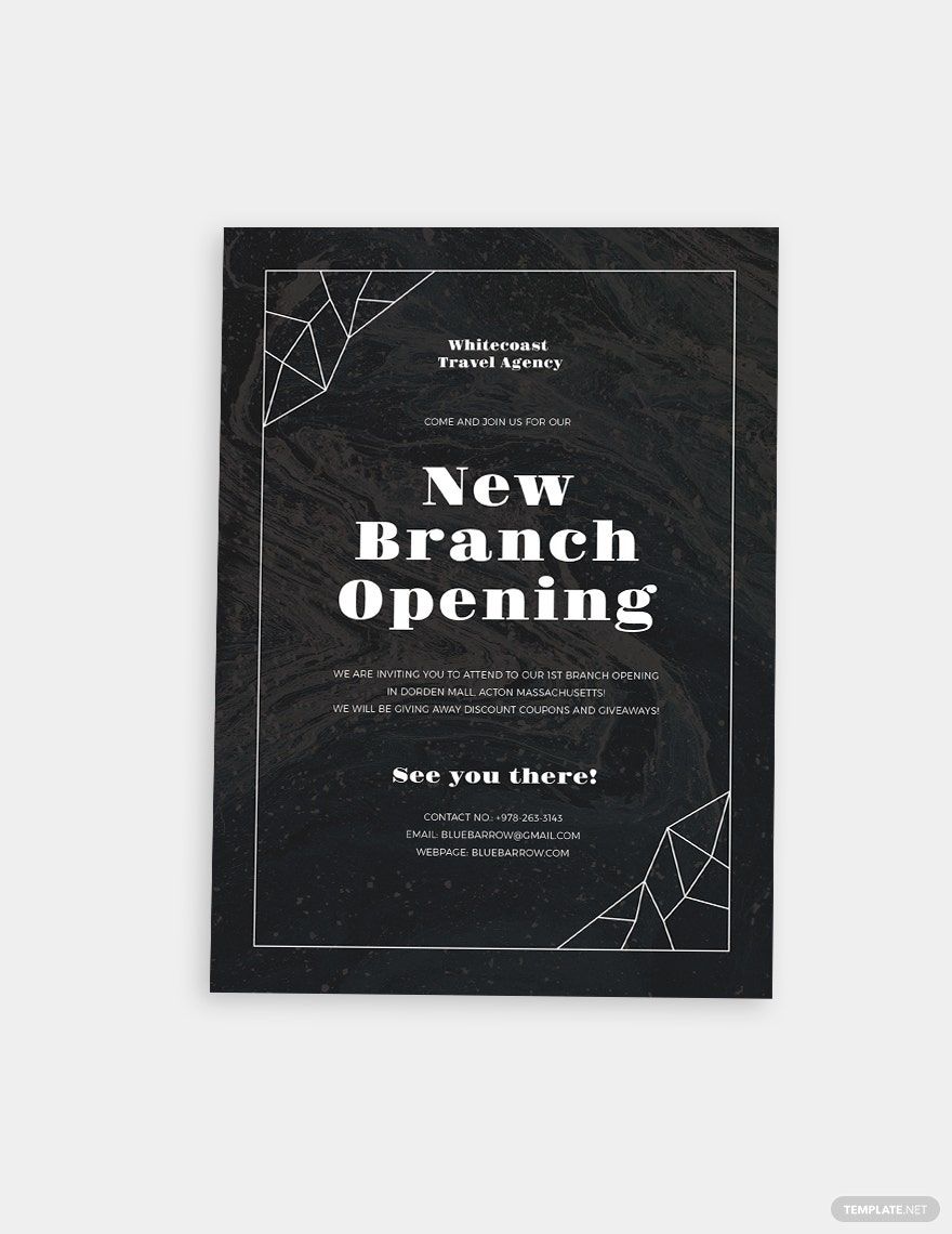 Free Opening Invitation Template - Download in Word, Illustrator, PSD