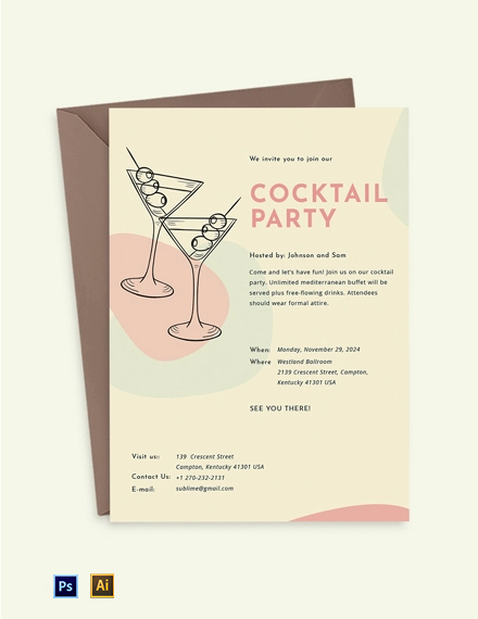 24+ FREE Professional Invitation Templates - Word (DOC) | PSD ...