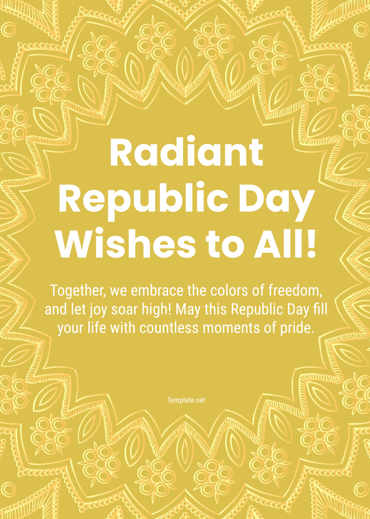 Free Republic Day Wishes Template