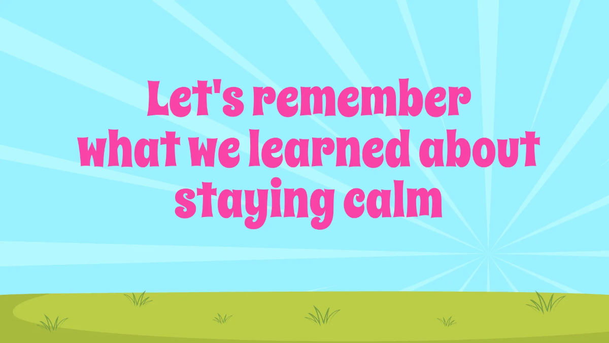 Free Calming Techniques and Strategies Template to Edit Online