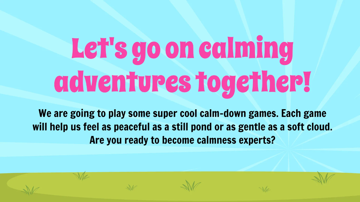 Free Calming Techniques and Strategies Template to Edit Online