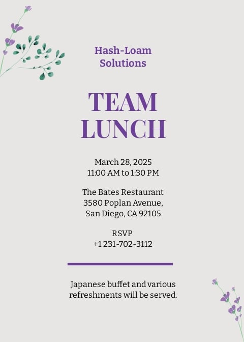 Outlook Meeting Invite Template