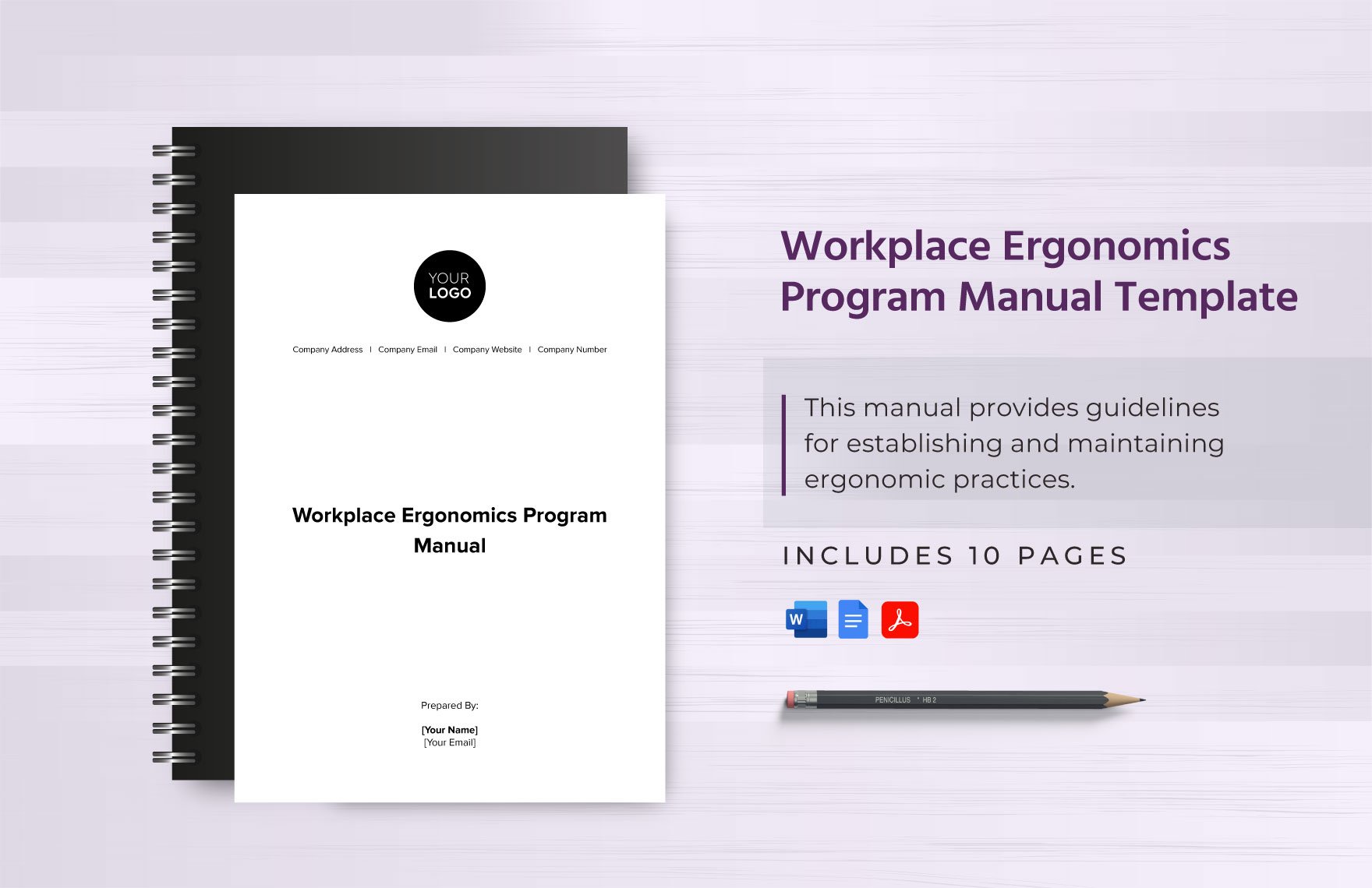 Workplace Ergonomics Program Manual Template