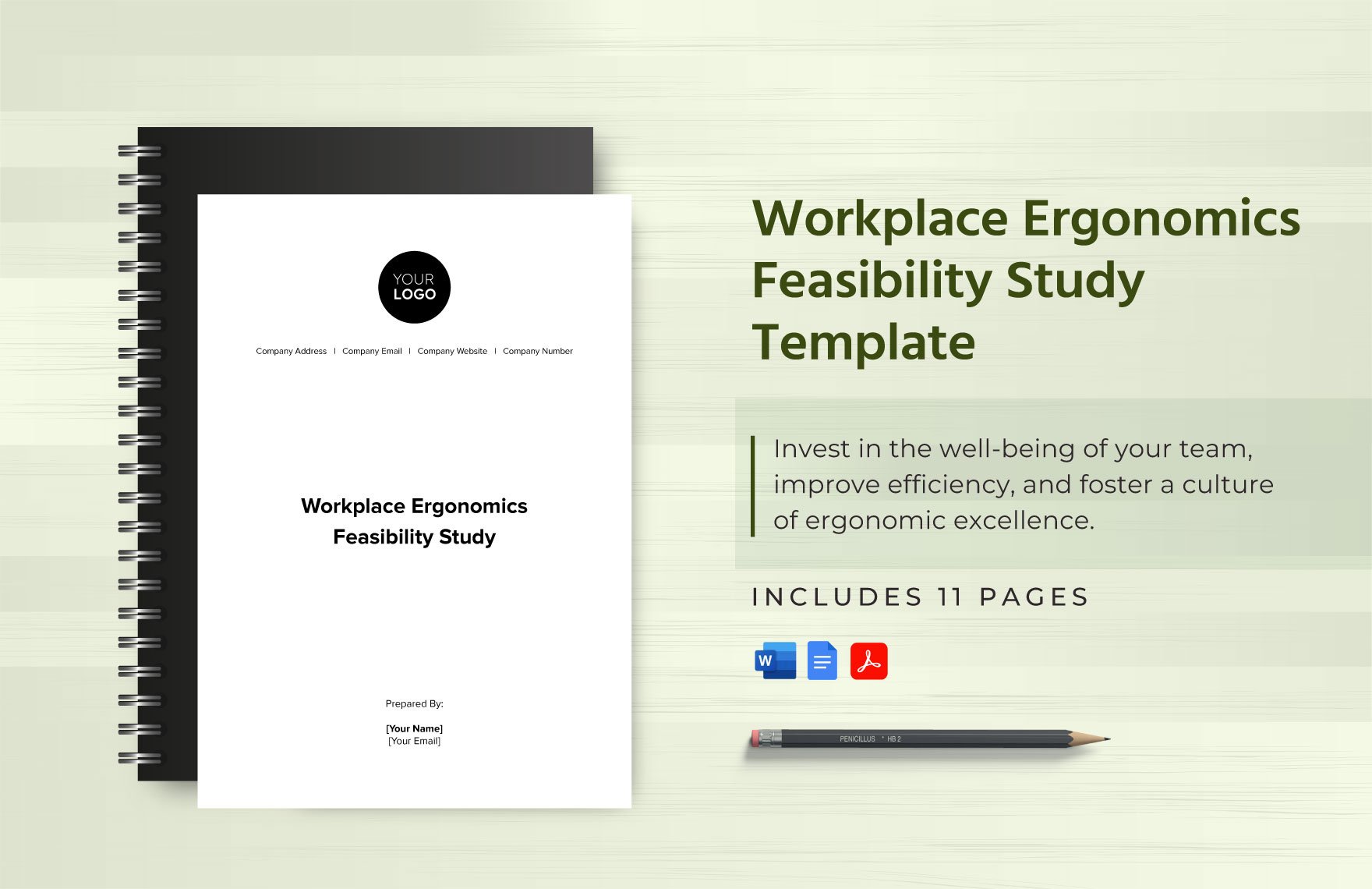 Workplace Ergonomics Feasibility Study Template