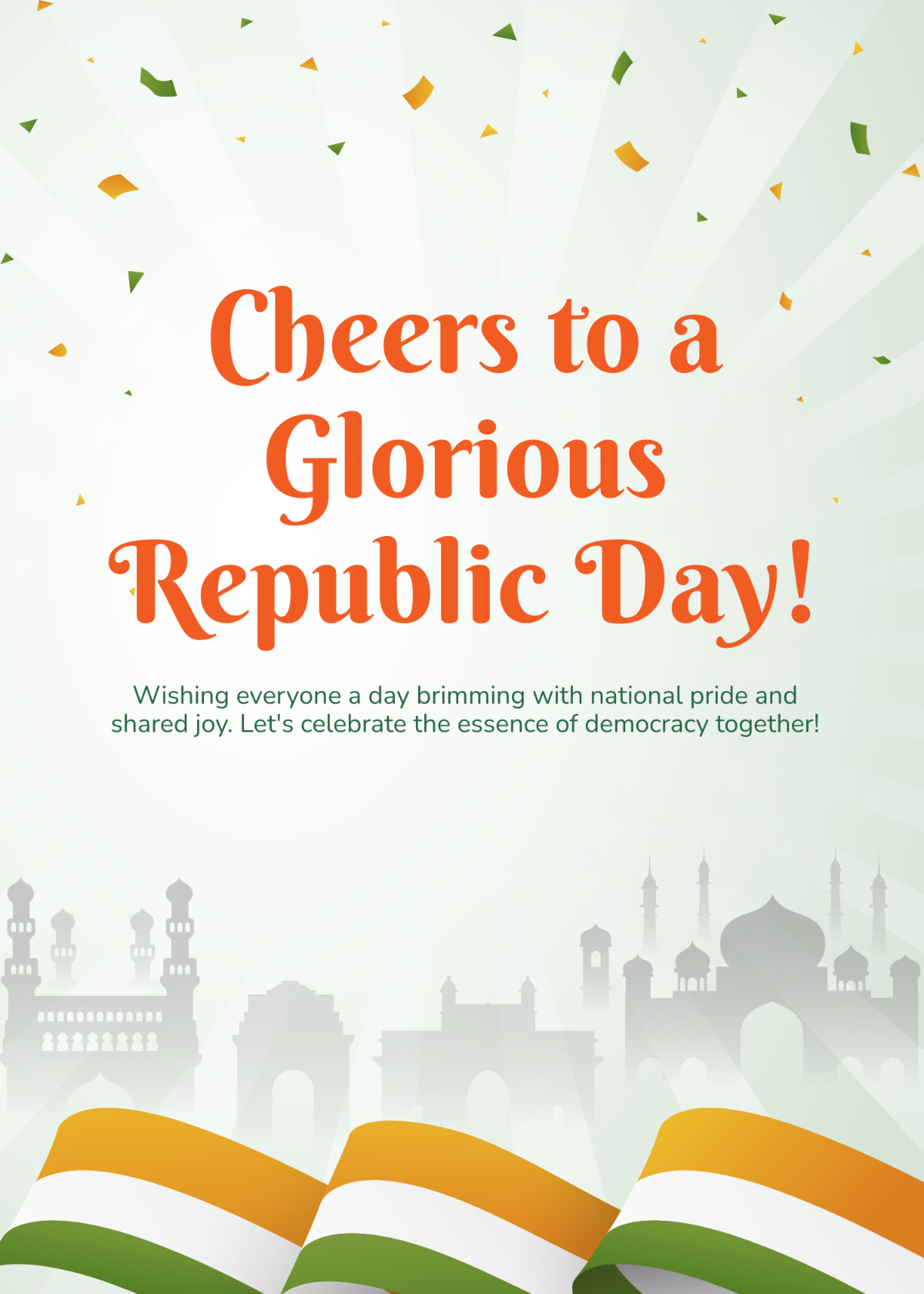 Free Republic Day Quotes and Wishes Template