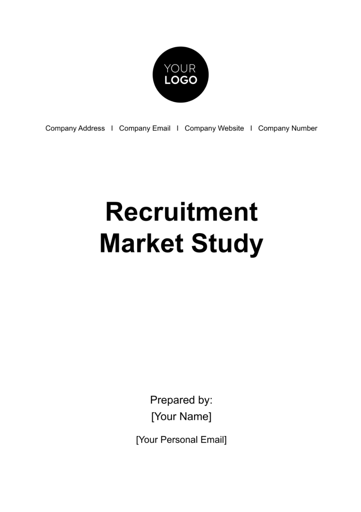 Recruitment Market Study HR Template