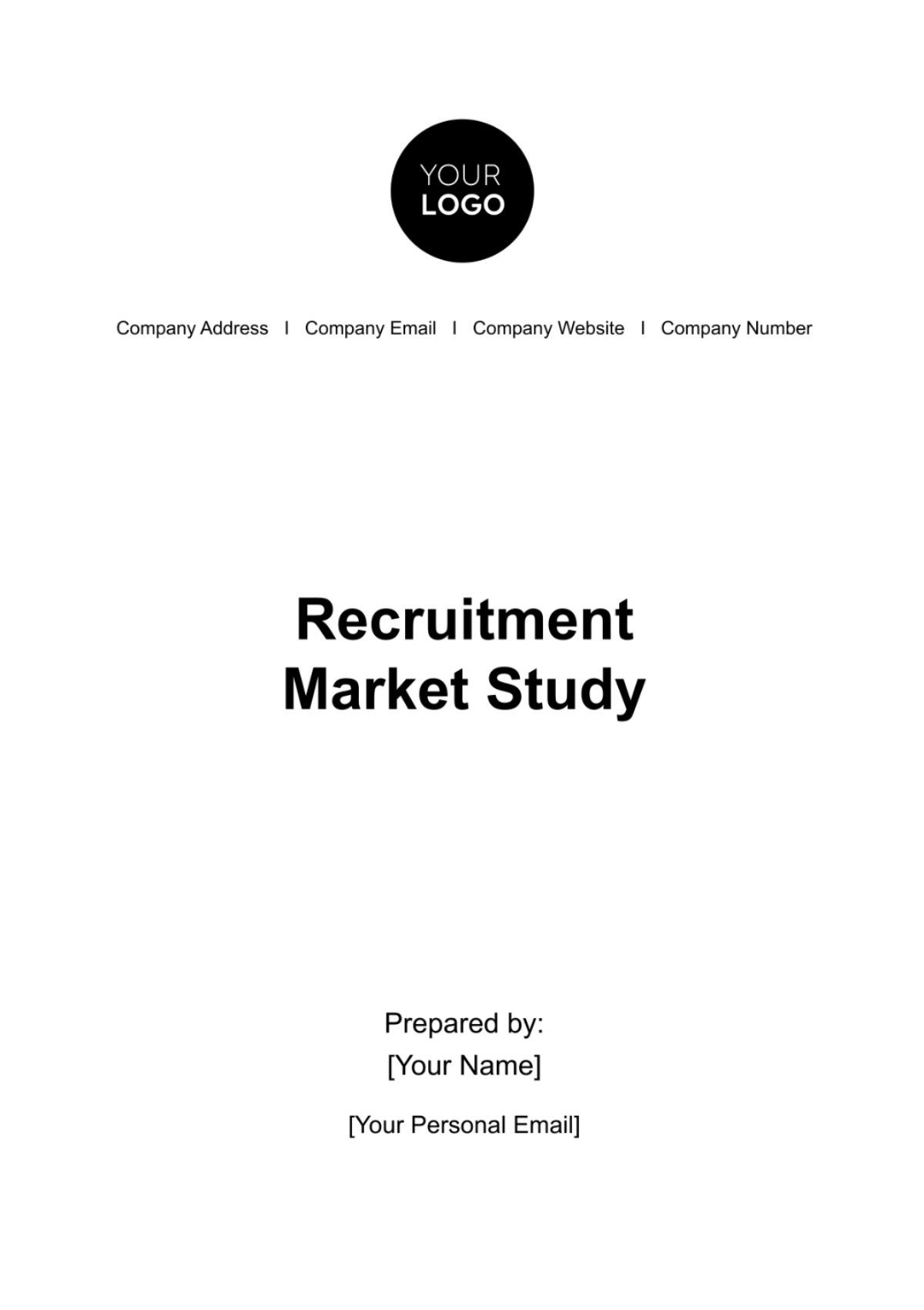 Recruitment Market Study HR Template - Edit Online & Download