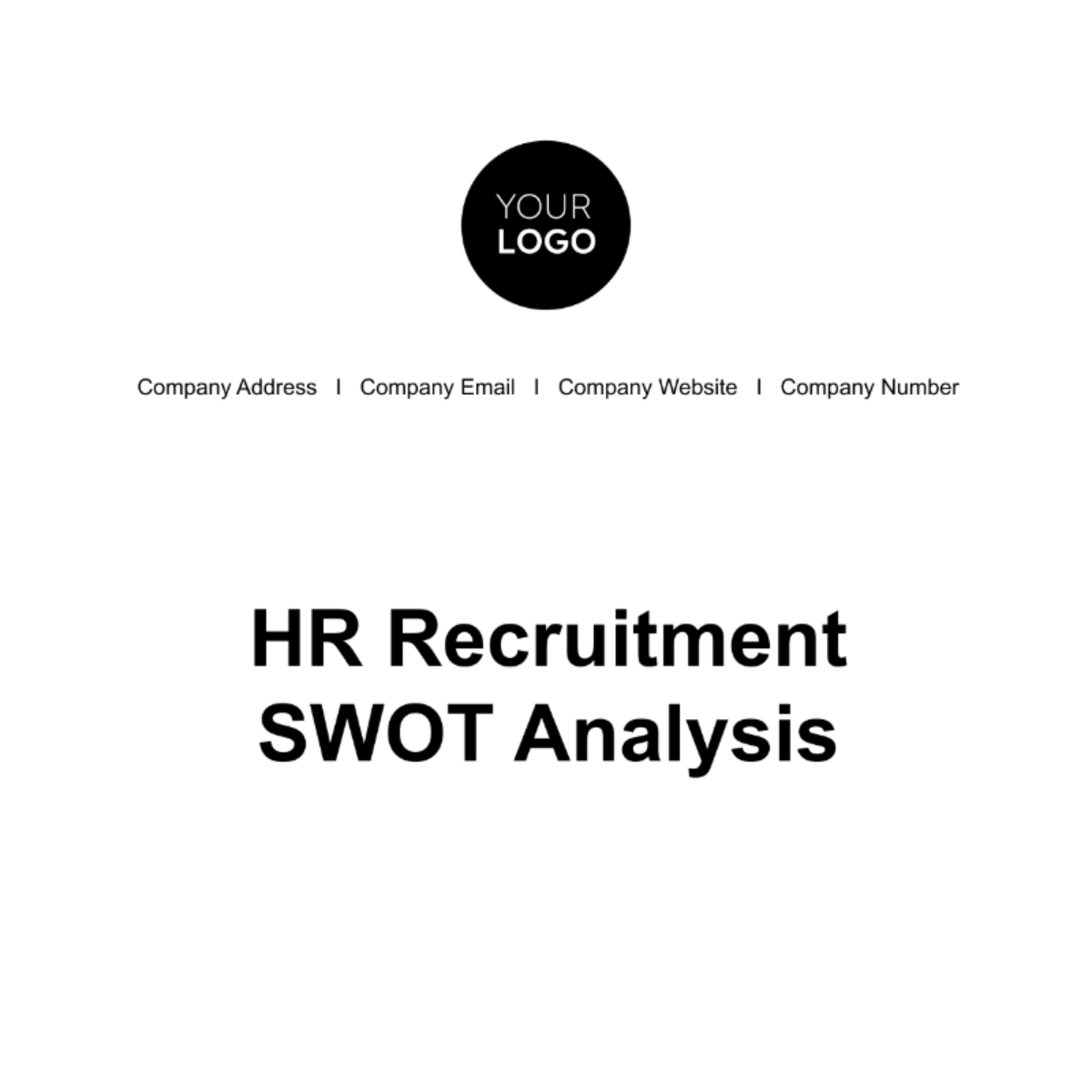 Recruitment SWOT Analysis HR Template