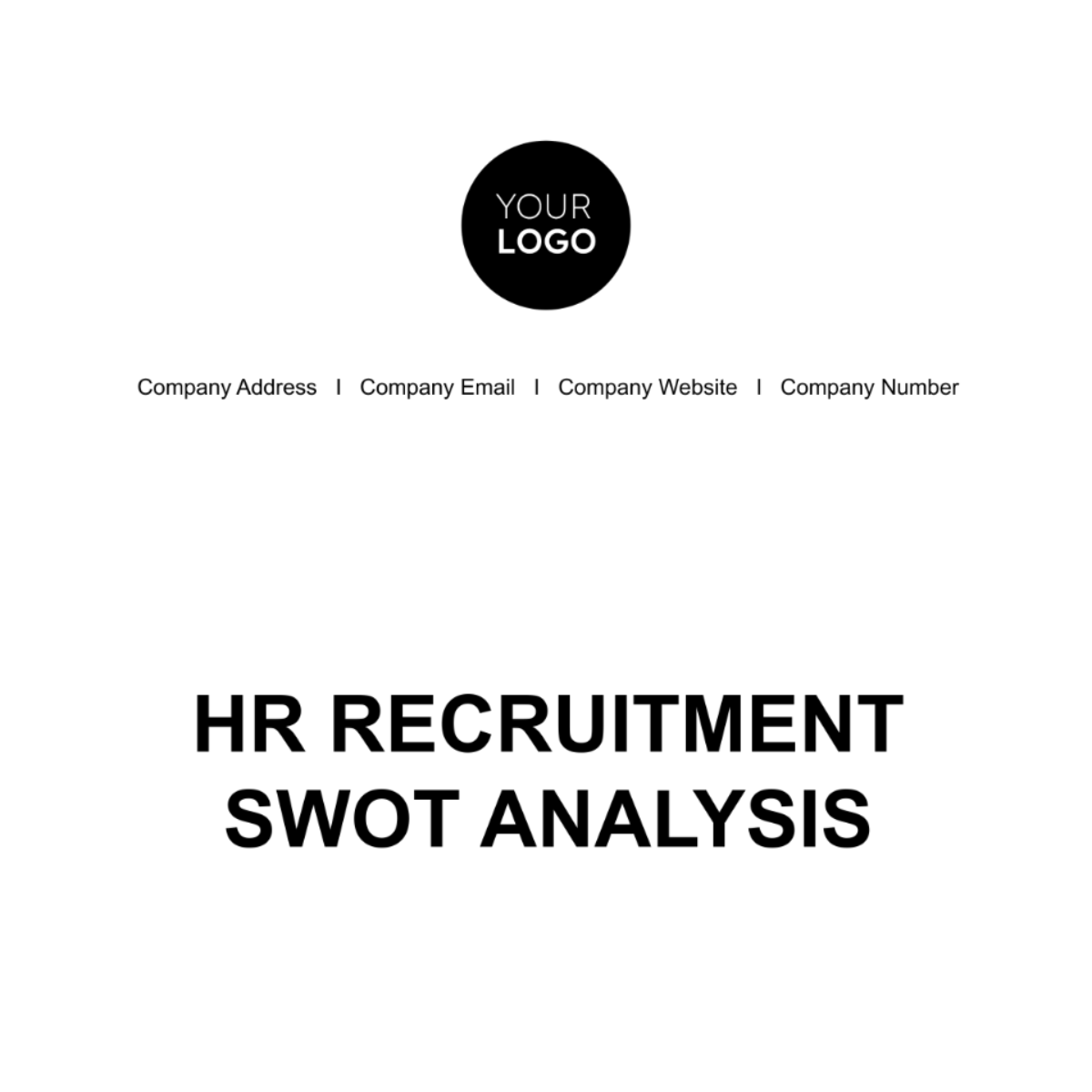 Recruitment SWOT Analysis HR Template - Edit Online & Download