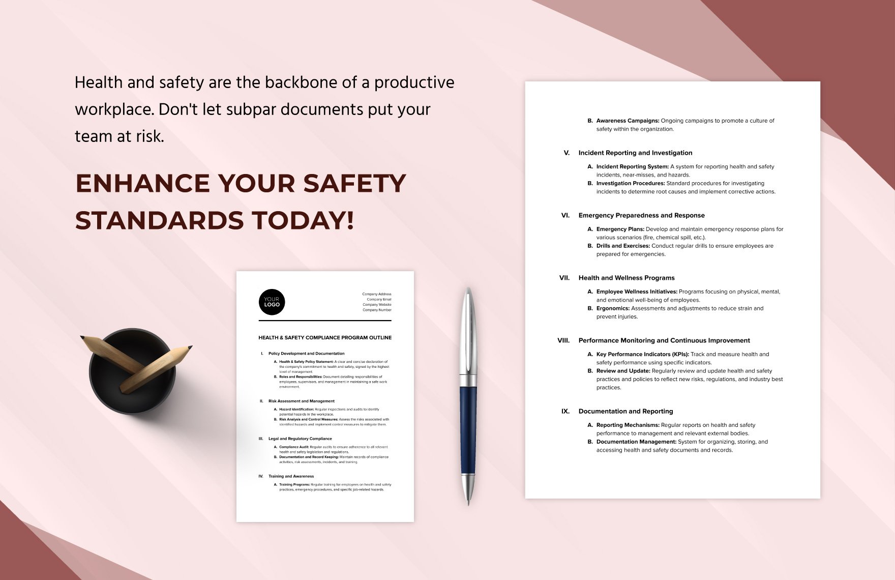 Health & Safety Compliance Program Outline Template
