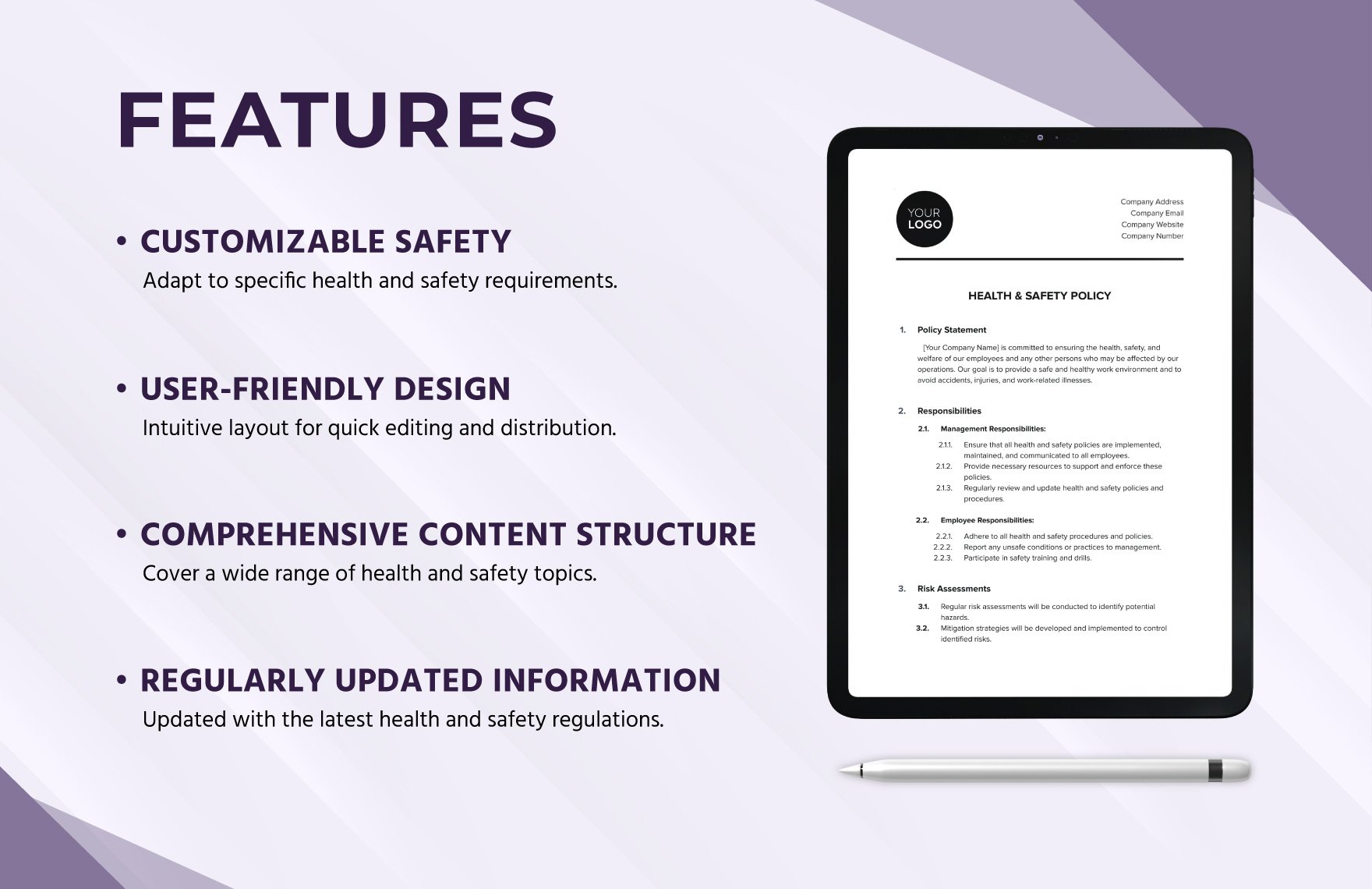 Health & Safety Policy Template