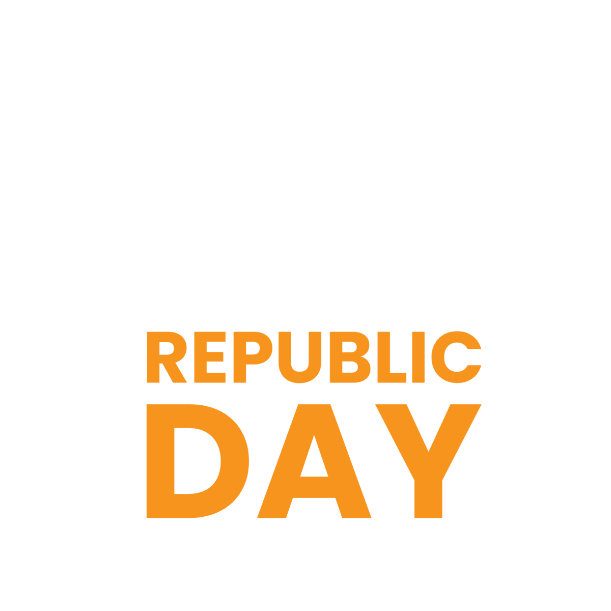 Republic Day Tri Color Flag Template