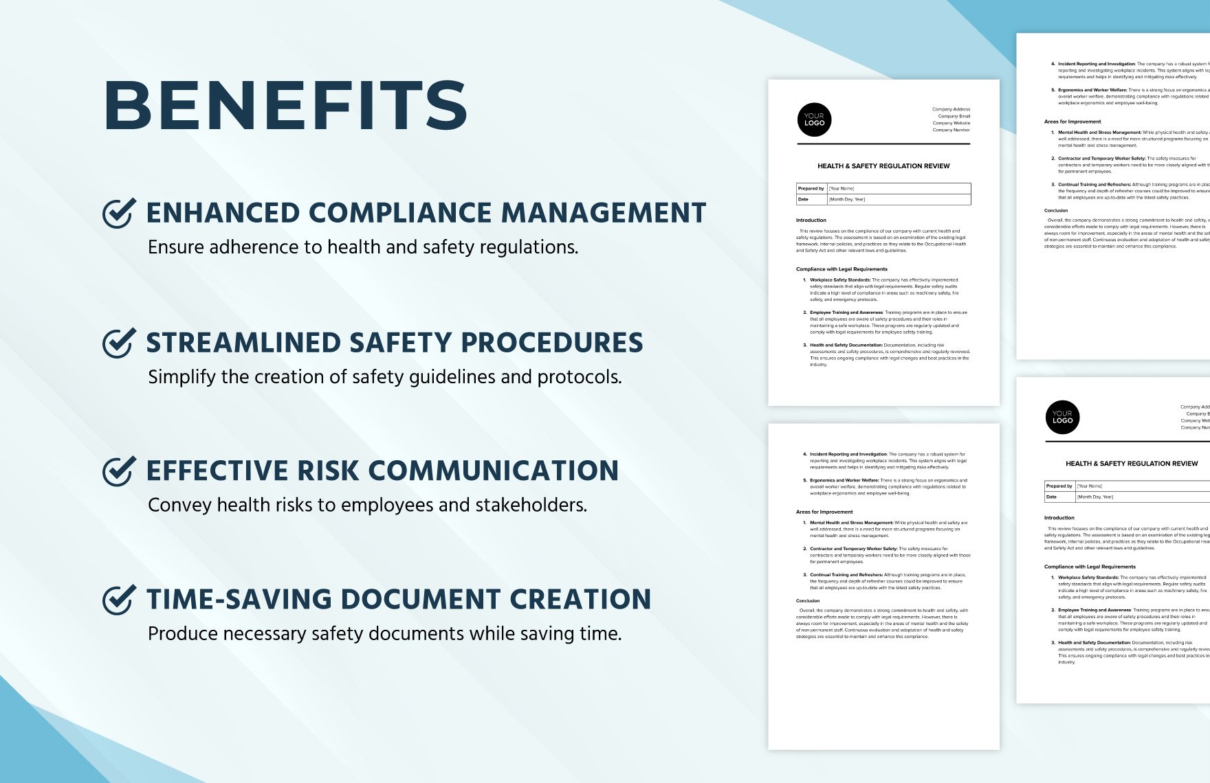 Health & Safety Regulation Review Template