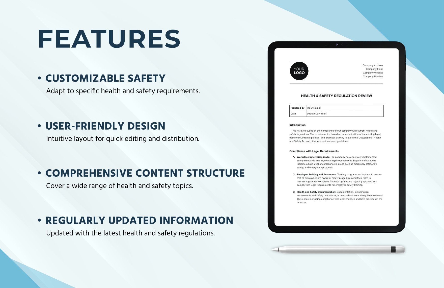 Health & Safety Regulation Review Template
