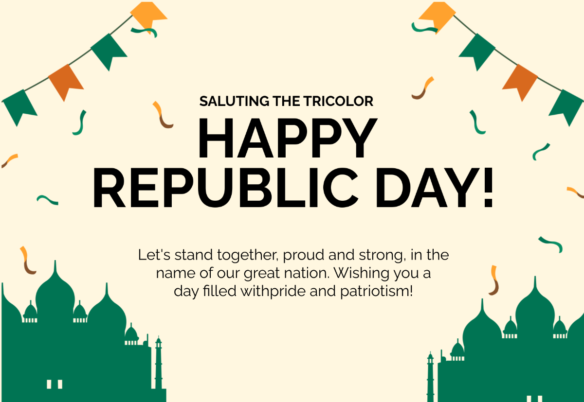Republic Day Note Template