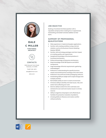 26 Architect Resume Templates Free Downloads Template