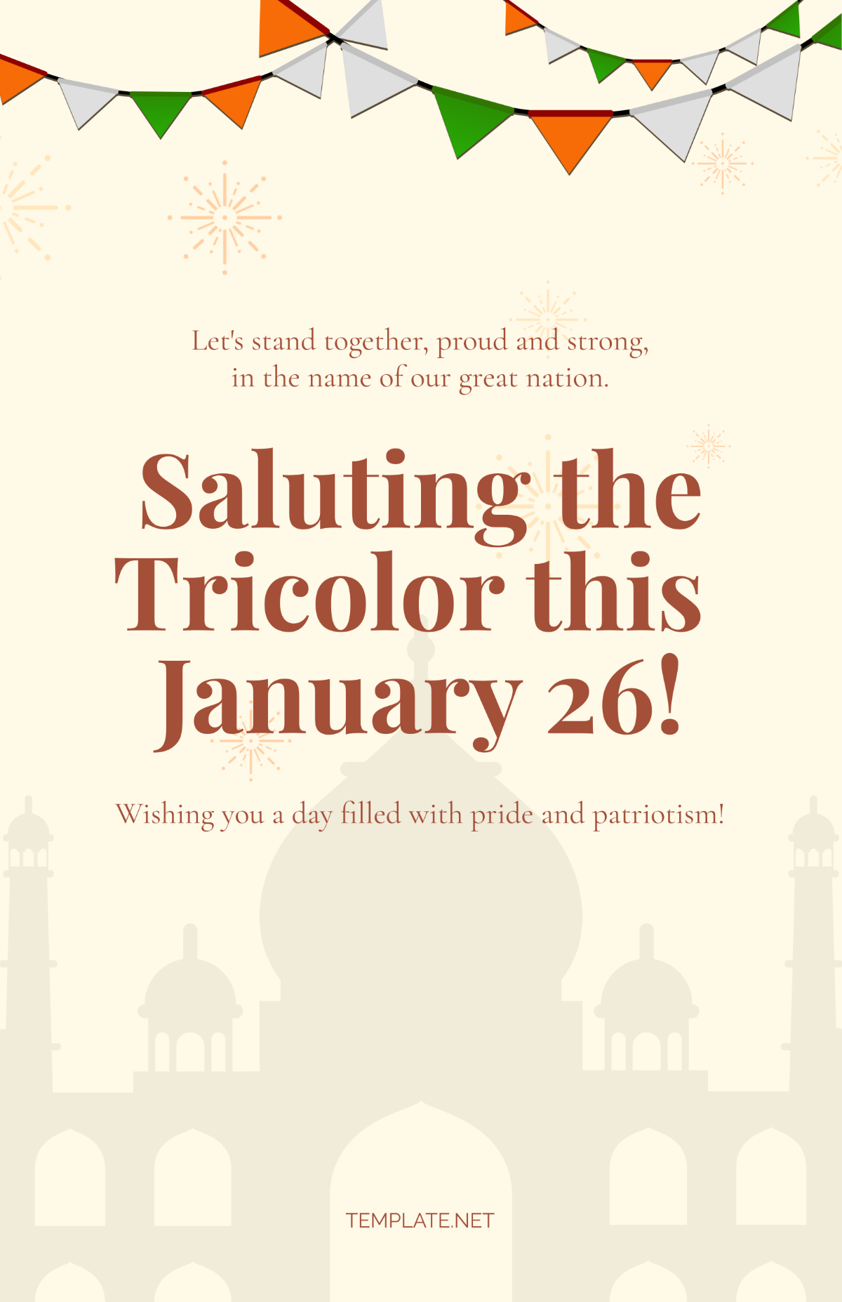 26 January Republic Day Template