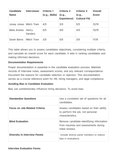 Free Hiring Manager Training Manual HR Template to Edit Online
