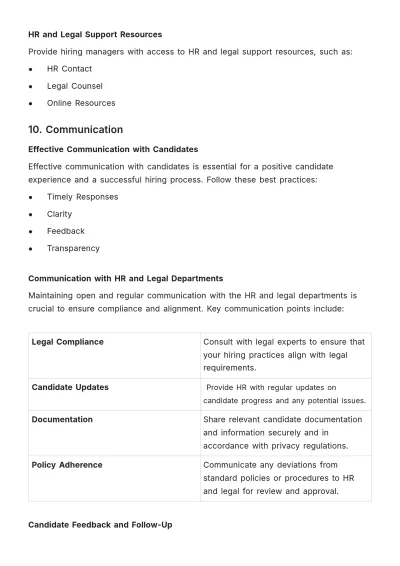 Free Hiring Manager Training Manual HR Template to Edit Online