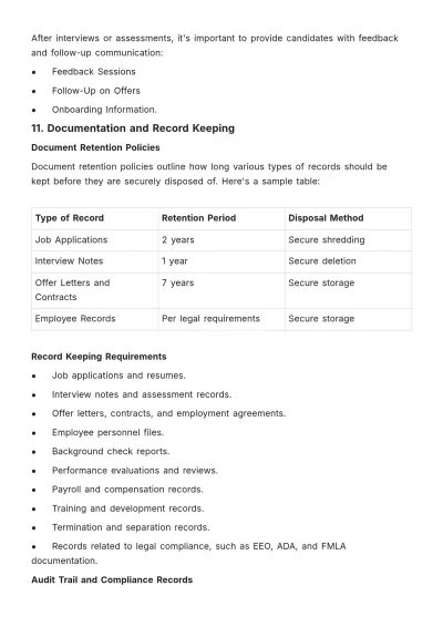 Free Hiring Manager Training Manual HR Template to Edit Online