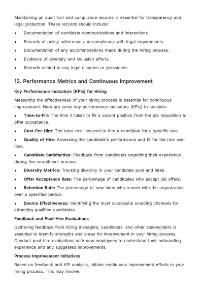 Free Hiring Manager Training Manual HR Template to Edit Online