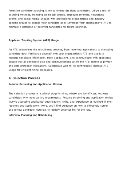 Free Hiring Manager Training Manual HR Template to Edit Online