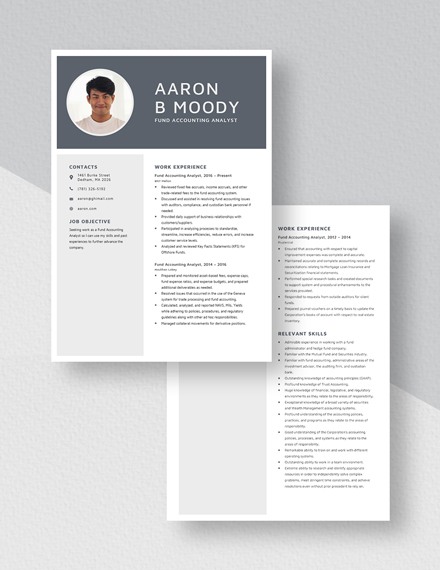 Fund Accounting Analyst Resume Download