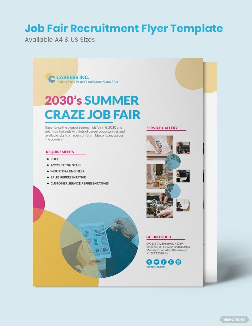 Job Fair Recruitment Flyer Template
