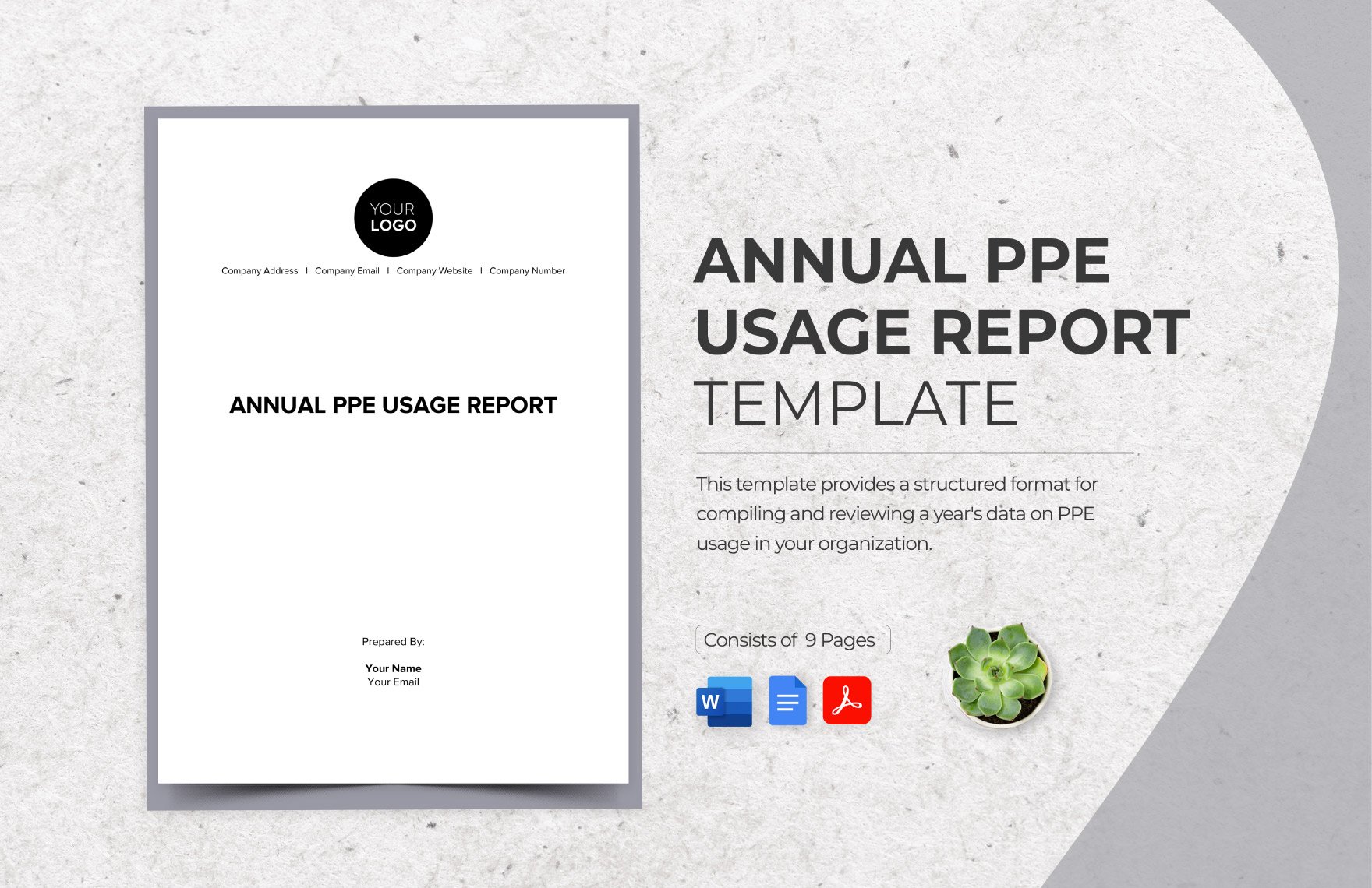 Annual PPE Usage Report Template