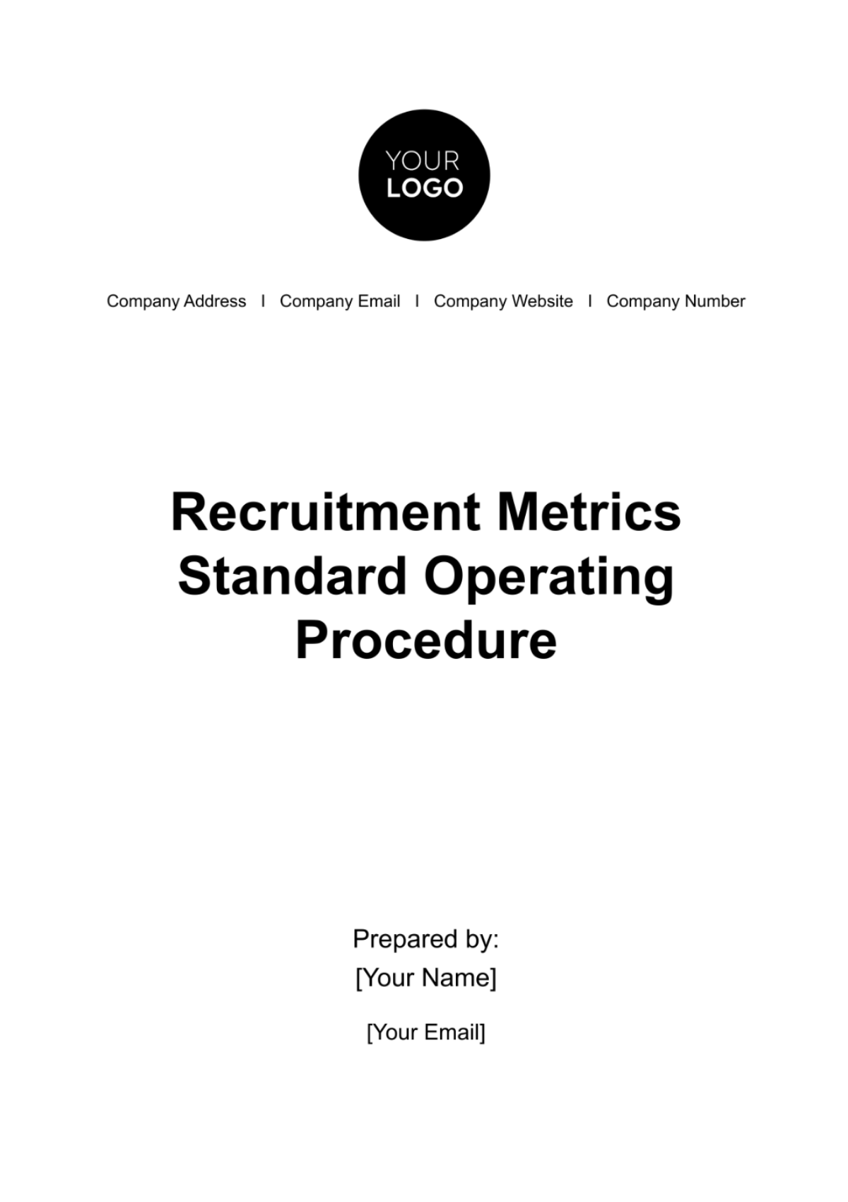 Free Recruitment Metrics SOP HR Template