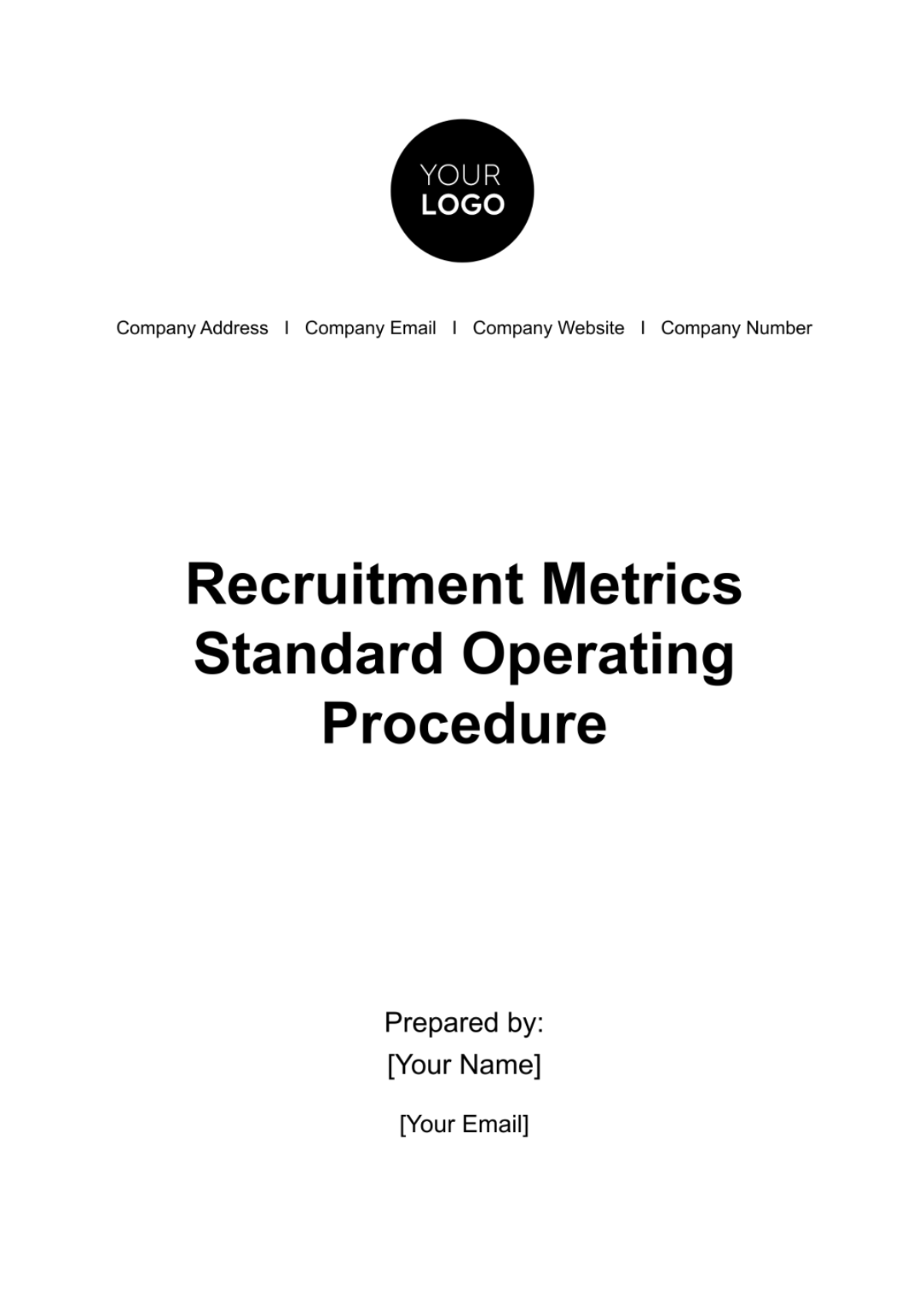 Recruitment Metrics SOP HR Template - Edit Online & Download