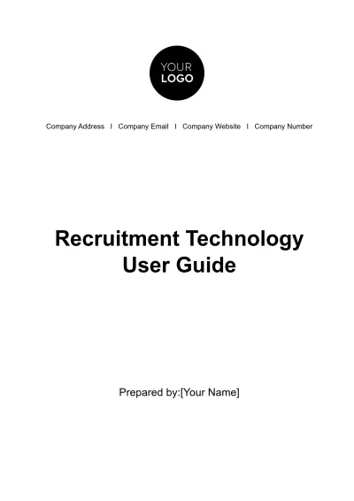 Free Recruitment Technology User Guide HR Template to Edit Online