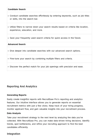 Free Recruitment Technology User Guide HR Template to Edit Online
