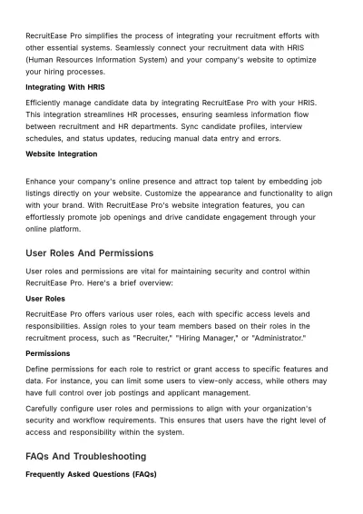 Free Recruitment Technology User Guide HR Template to Edit Online