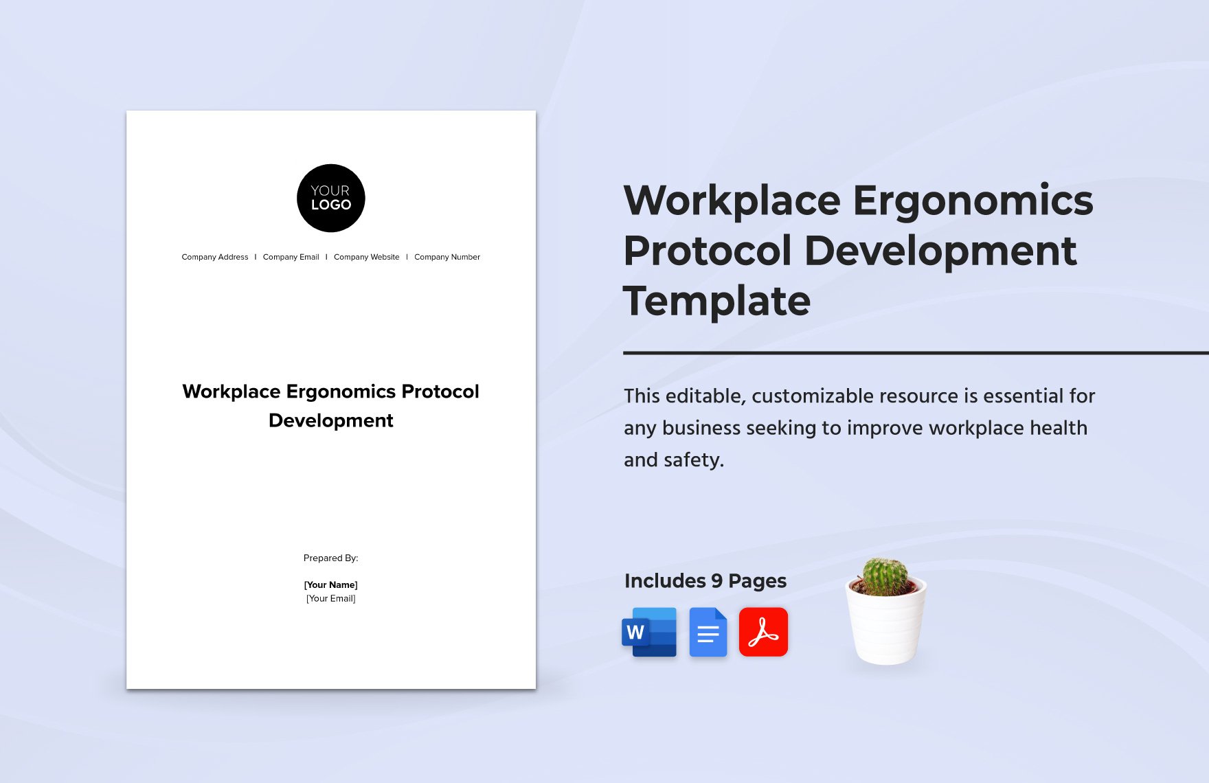Workplace Ergonomics Protocol Development Template