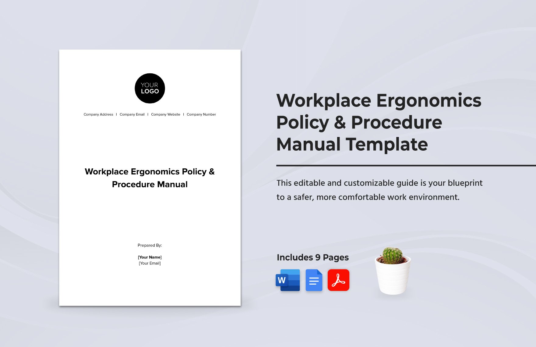 Workplace Ergonomics Policy & Procedure Manual Template